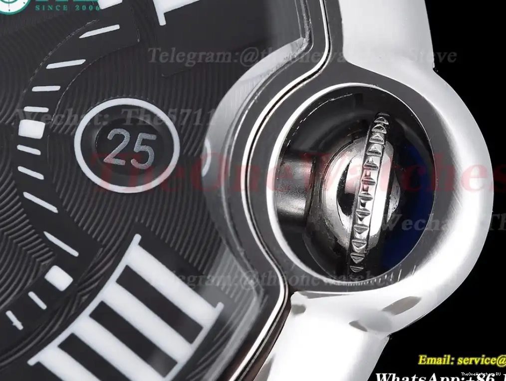 42mm De SS Dial Bleu Ballon Black GDF MY8215 LE Cartier 0404